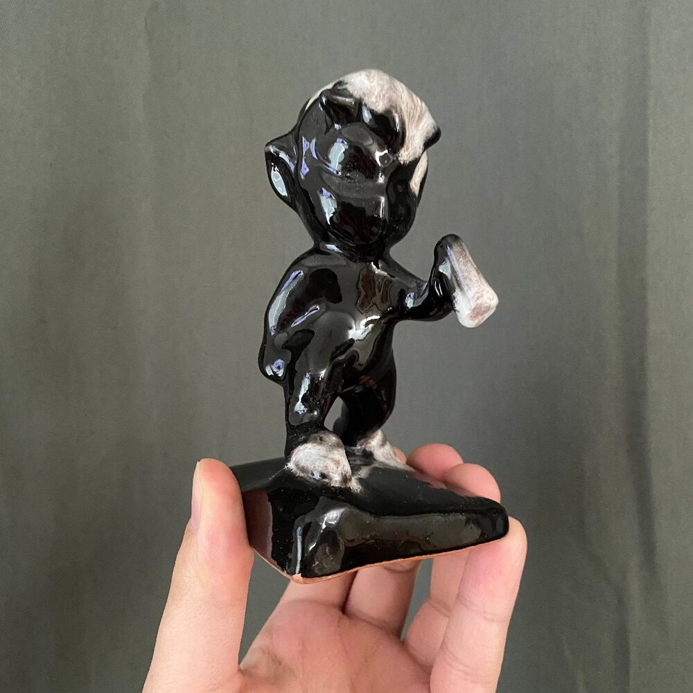 VERY RARE 1970s vintage disney fantasia ceramic Flautist Fawn